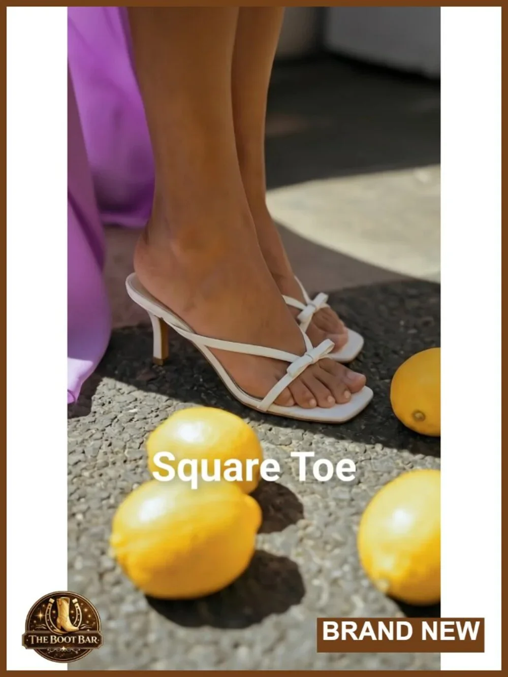 Faux Leather Bow Kitten Heel Thong Sandals Slip-On Women's Shoes